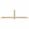 Ekena Millwork Eugene Rough Sawn Timber Gable Bracket, Douglas Fir, 84"W x 24"H x 2"D x 4"F, 7/12 Pitch GBW084X24X0204EUG00RDF - alternate 1